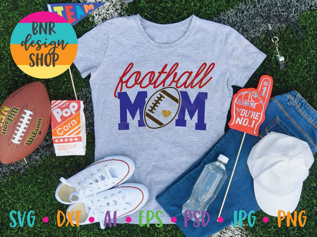 Football Mom SVG File, Football SVG, Gameday SVG, SVG Cut File for Cricut Cutting Machines and Vinyl Crafting SVG BNRDesignShop 