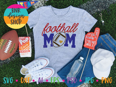 Football Mom SVG File, Football SVG, Gameday SVG, SVG Cut File for Cricut Cutting Machines and Vinyl Crafting SVG BNRDesignShop 