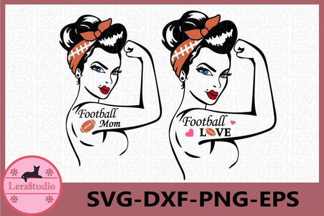 Football Mom SVG SVG Lerastudio 