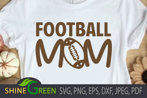 Football Mom SVG SVG Shine Green Art 