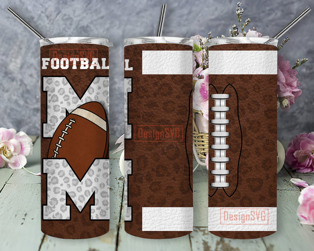 Football Mom Tumbler Template, Football Leopard Tumbler Wrap, Mom Tumbler Png, Sport Mom Design Png, American Football Tumbler Wrap, Digital Download Sublimation DesignSVG 