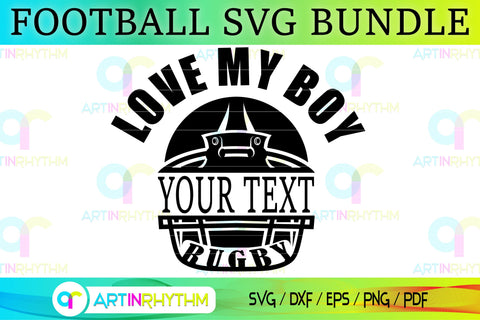 Football monogram frame svg SVG Artinrhythm shop 