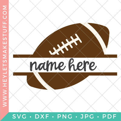 Football Monogram SVG Hey Let's Make Stuff 