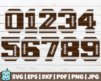 Football Numbers SVG MintyMarshmallows 