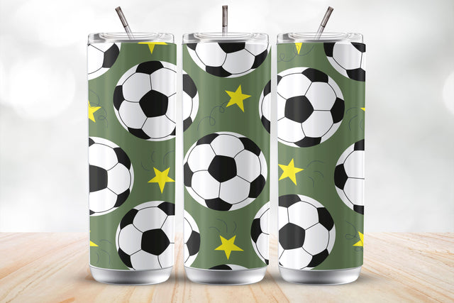 Football Pattern 20 Oz Tumbler Wrap Sublimation Design Sublimation MockupSvgVenue 