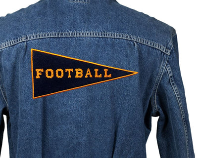 Football Pennant Flag Applique Embroidery Embroidery/Applique Designed by Geeks 