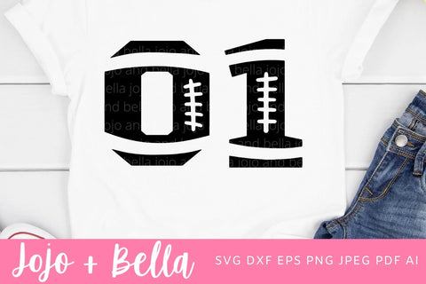Football Player Numbers Svg Bundle, Football Svg, NFL Svg, Football PNG, T-shirt designs, Football Numbers Svg, Svg Cutting Files for Cricut SVG Jojo&Bella 