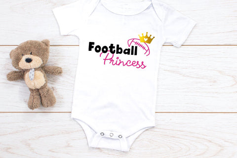 Football Princess Svg, Football Svg, NFL Svg, Football PNG, T-shirt designs, Football Svg Cutting File Cricut, Silhouette, Princess Svg file SVG Jojo&Bella 