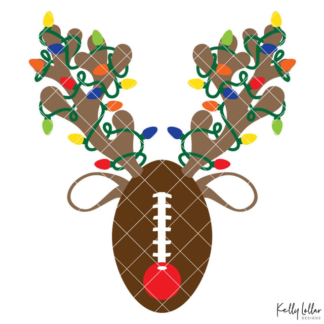 Football Reindeer SVG Kelly Lollar Designs 