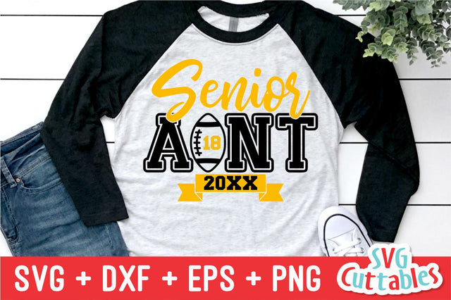 Football Senior Aunt SVG Svg Cuttables 