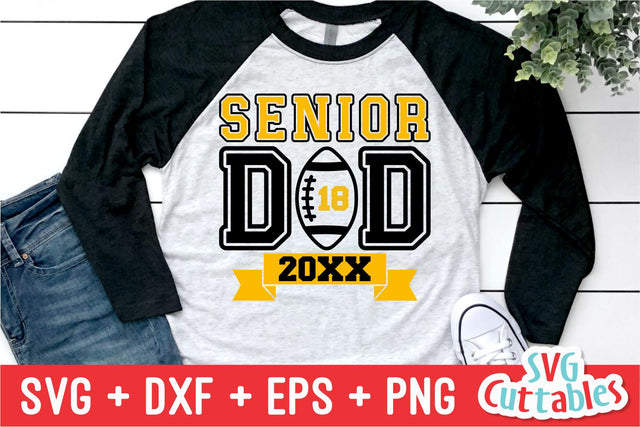Football Senior Dad SVG Svg Cuttables 
