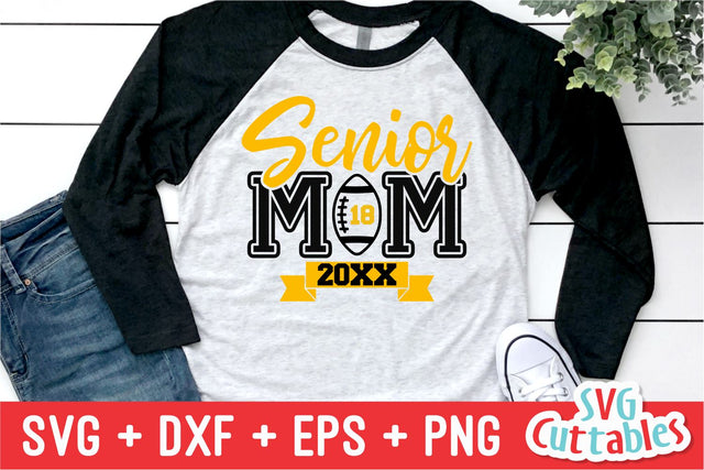 Football Senior Mom SVG Svg Cuttables 