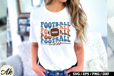 Football sister Retro SVG SVG akazaddesign 