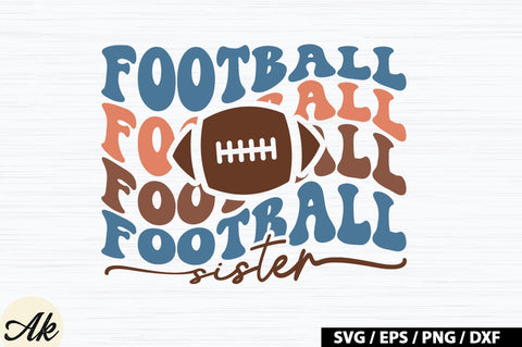 Football sister Retro SVG SVG akazaddesign 