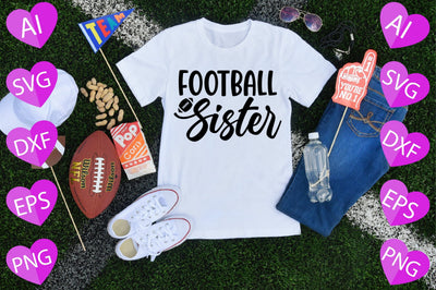 Football Sister SVG CraftlabSvg29 