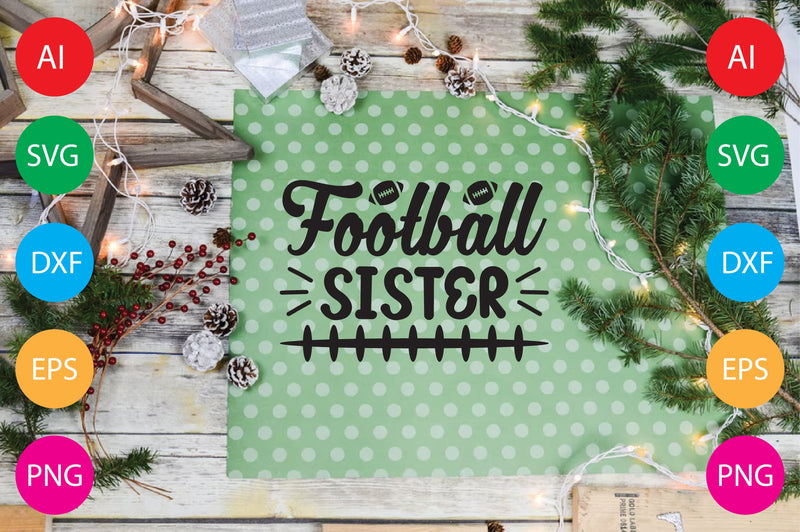 Football Sister SVG CraftlabSvg29 