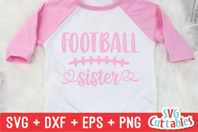 Football Sister Svg Cuttables 