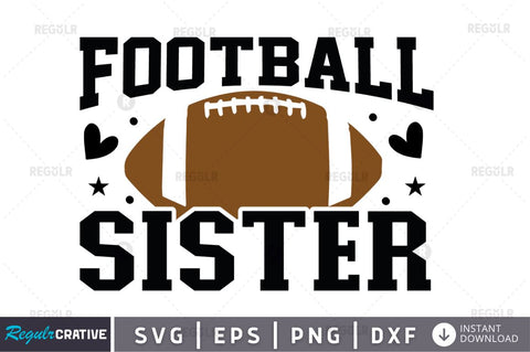 Football sister SVG SVG Regulrcrative 