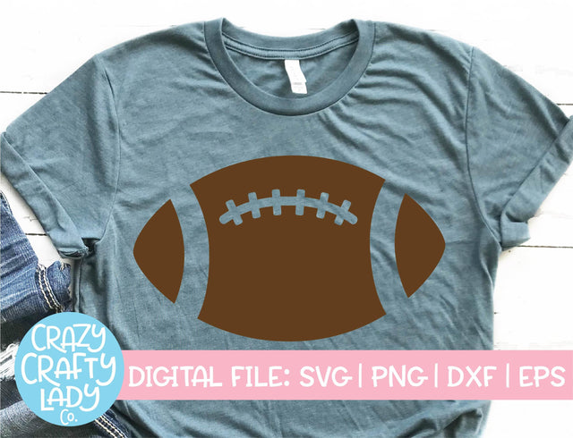 Football | Sports SVG Cut File SVG Crazy Crafty Lady Co. 