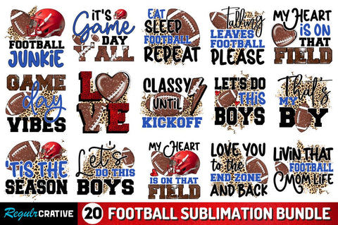 Football Sublimation Bundle Sublimation Regulrcrative 