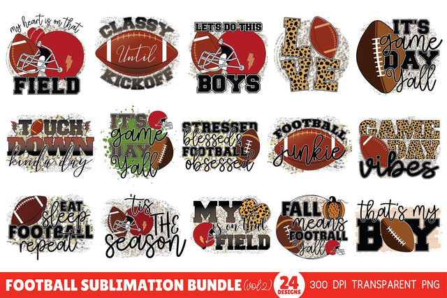 Football Sublimation Bundle Vol.2 Sublimation CraftLabSVG 
