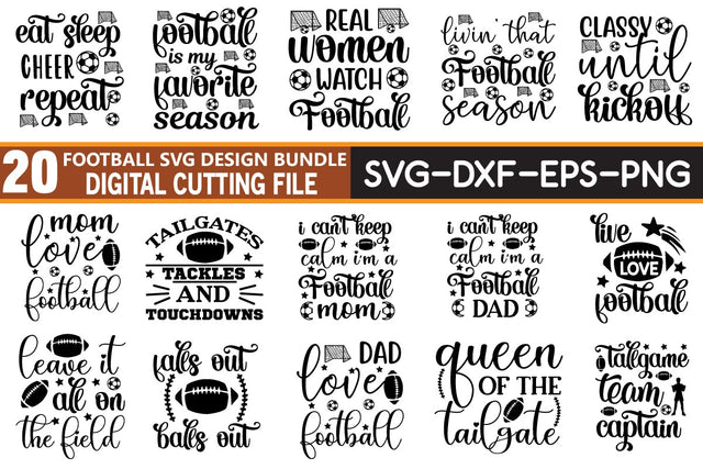 football svg bundle cut file SVG buydesign 