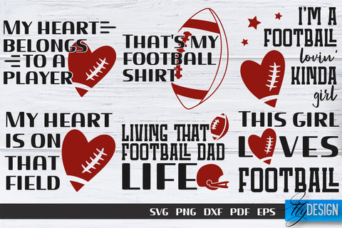Football SVG Bundle | Football Mom SVG | Sports Mom SVG SVG Fly Design 