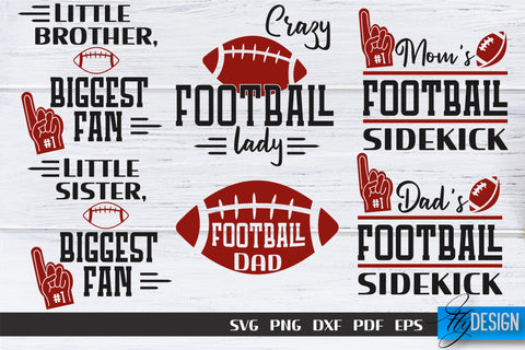 Football SVG Bundle | Football Mom SVG | Sports Mom SVG SVG Fly Design 