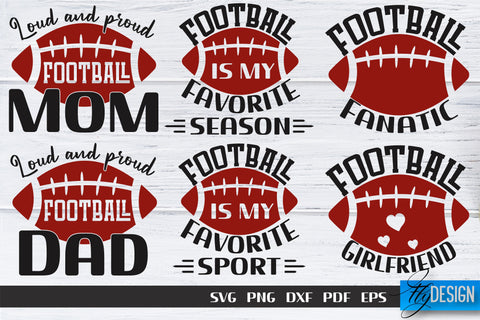 Football SVG Bundle | Football Mom SVG | Sports Mom SVG SVG Fly Design 