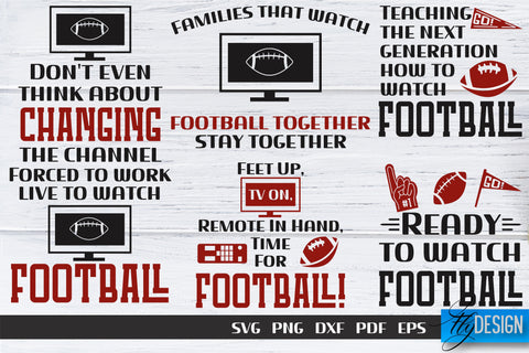 Football SVG Bundle | Football Mom SVG | Sports Mom SVG SVG Fly Design 