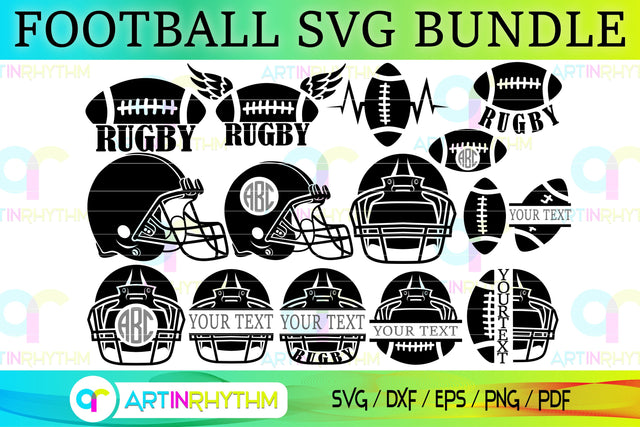 Football svg bundle SVG Artinrhythm shop 
