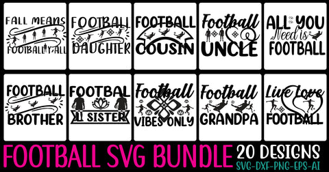 football svg bundle SVG Cut File SVG Studio Innate 