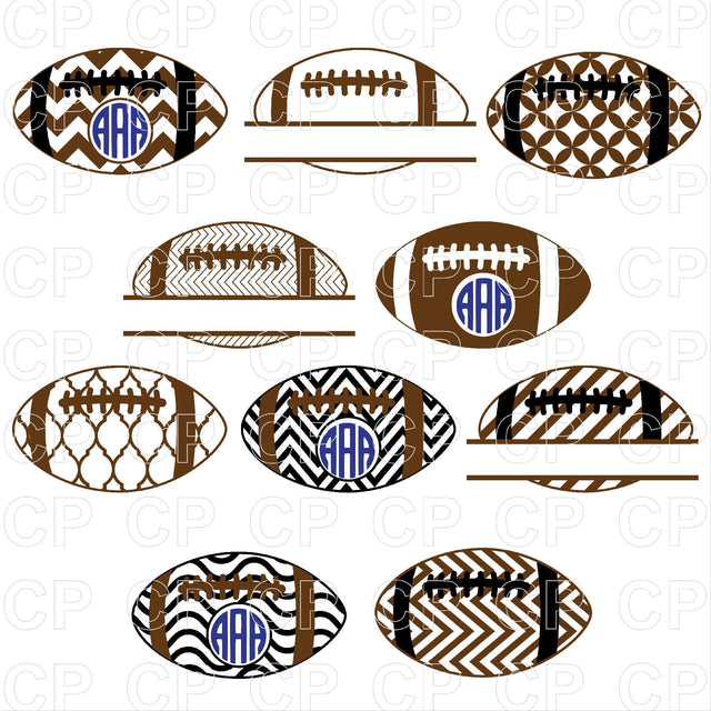 Football SVG Bundle SVG cutperfectstudio