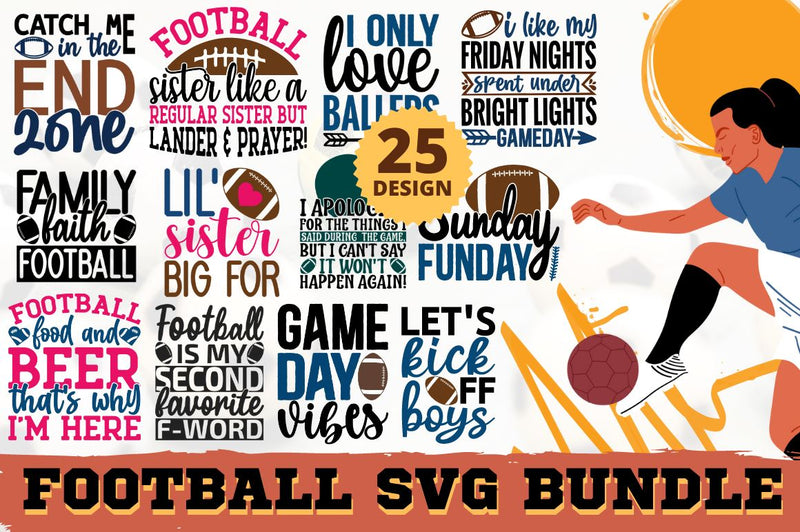 Football SVG Bundle SVG Designangry 