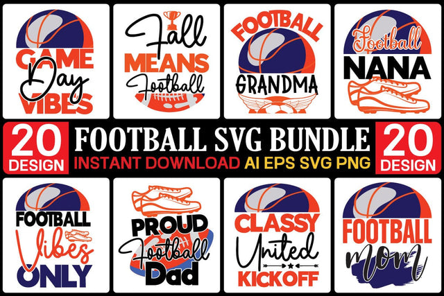 Football Svg Bundle SVG designmaster24 