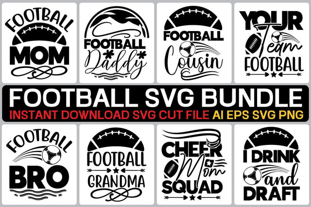 Football Svg Bundle SVG designmaster24 