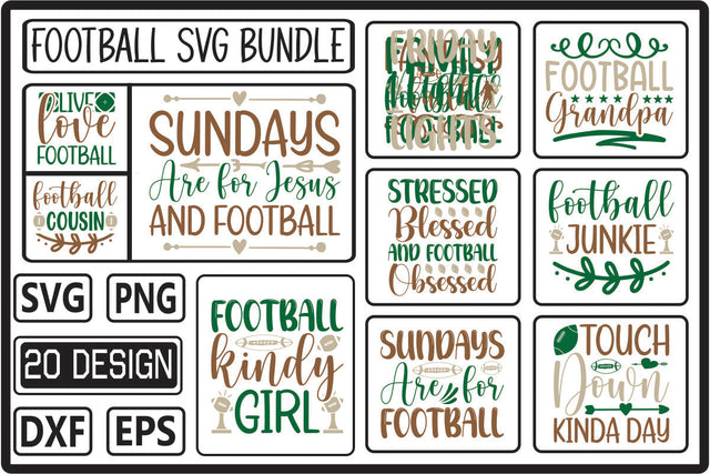 Football SVG bundle SVG Shahin alam 