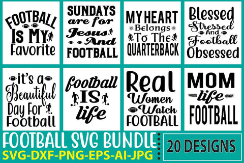 Football SVG Bundle SVG Syaman 