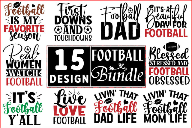 Football SVG Design Bundle SVG CraftingStudio 