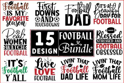 Football SVG Design Bundle SVG CraftingStudio 