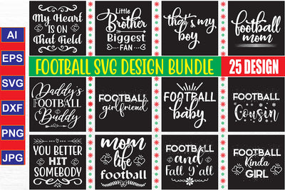 Football SVG Design Bundle SVG nirmal108roy 