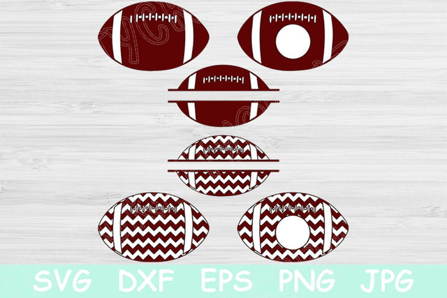 Football Svg Designs, Football Svg Files. Football Clipart Dxf Vector Cut Files for Cricut and Silhouette. Sports Team Graphic Monogram Svg. SVG TiffsCraftyCreations 