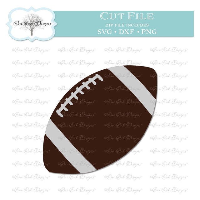 Football SVG DXF PNG Cut File SVG One Oak Designs 