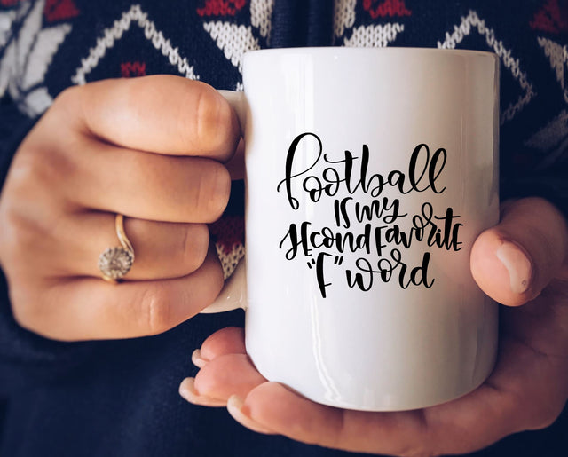 Football SVG File | Favorite F Word | Football Cut File So Fontsy Design Shop 
