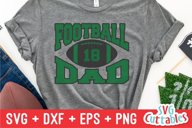Football svg - Football Dad svg - eps - dxf - png - Football Cut File - Silhouette File - Cricut File - Digital Download SVG Svg Cuttables 