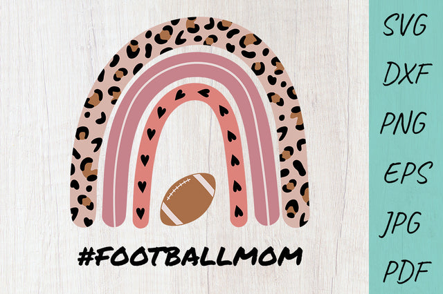 Football SVG, Football mom, Mom SVG, Rainbow SVG SVG Irina Ostapenko 