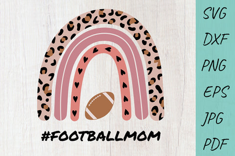 Football SVG, Football mom, Mom SVG, Rainbow SVG SVG Irina Ostapenko 