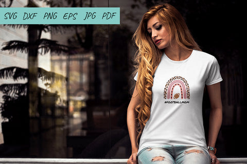 Football SVG, Football mom, Mom SVG, Rainbow SVG SVG Irina Ostapenko 