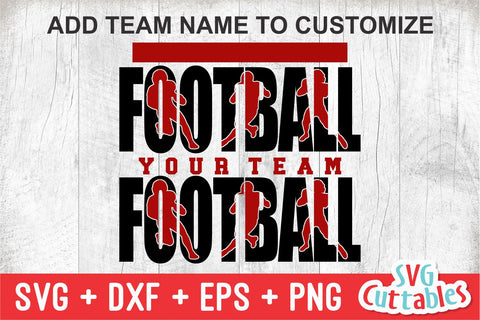 Football SVG - Football Template 0048 - svg - eps - dxf - Football Shirt Design - Silhouette - Cricut cut file, Digital download SVG Svg Cuttables 