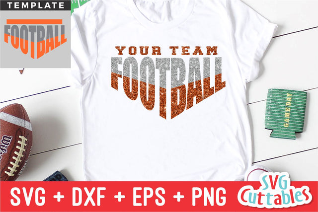 Football svg - Football Template 0049 - svg - eps - dxf - Football Shirt Design - Silhouette - Cricut cut file, Digital download SVG Svg Cuttables 
